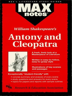 cover image of Antony and Cleopatra (MAXNotes Literature Guides)